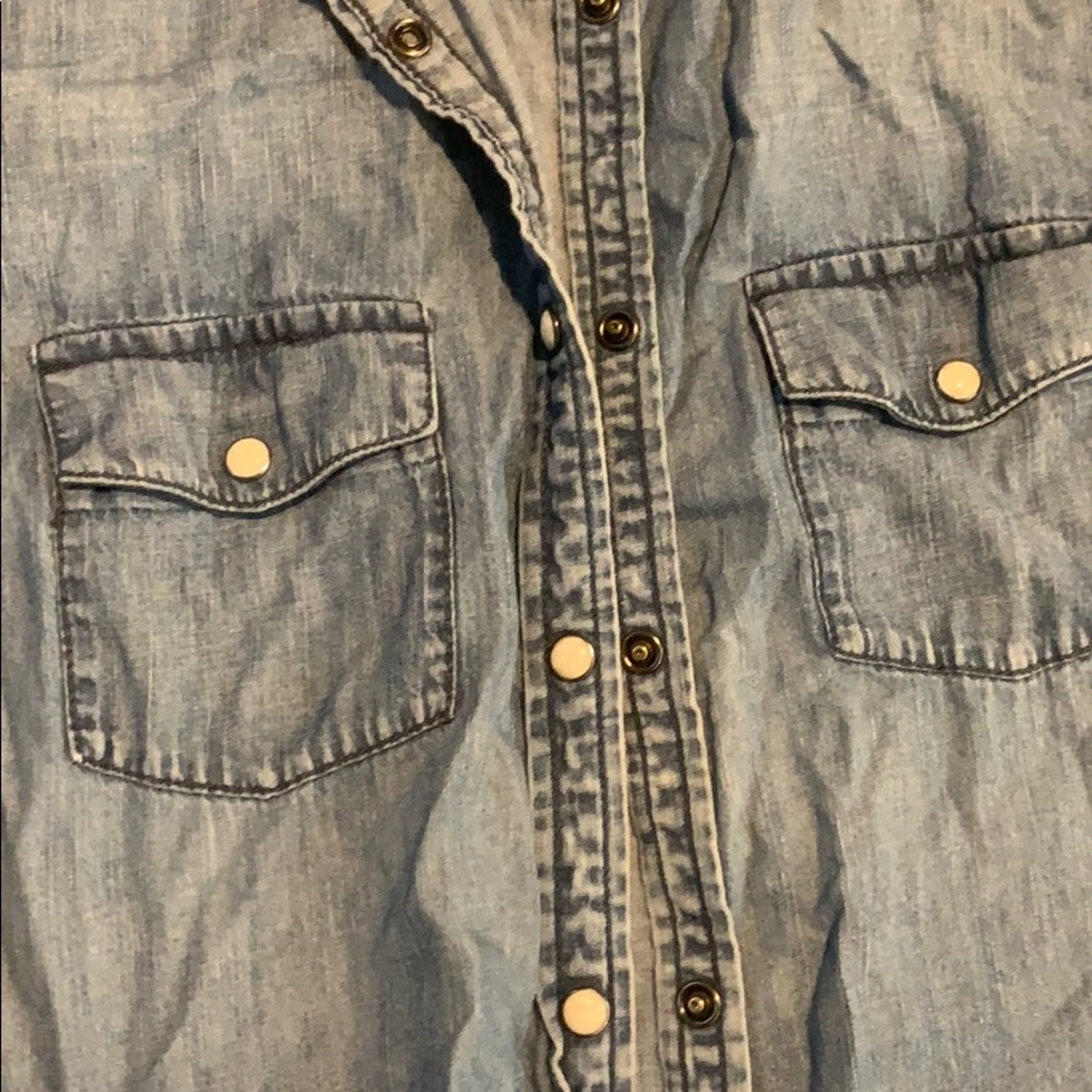 Jean snap button up - Picture 3 of 4